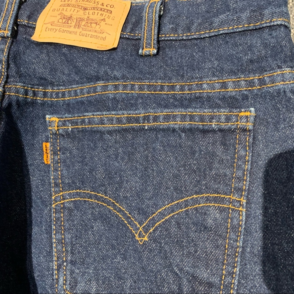 Rare Vintage 1990’s Levi’s Orange Tag Men’s Dark Blue Jeans Size 36 (MA…
